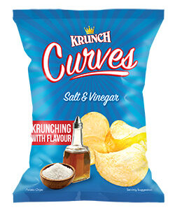 Curves Salt And Vinegar Potato Chips 125g